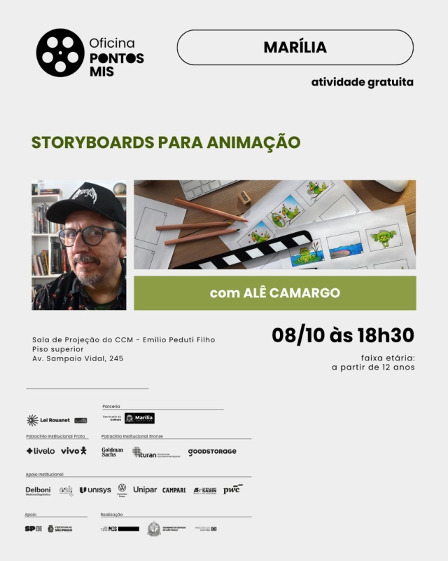 Noticia marilia-recebe-oficina-gratuita-de-storyboards-para-animacao-com--diretor-ale