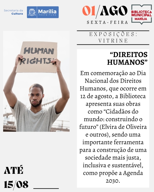Evento biblioteca-municipal-vitrine---direitos-humanos