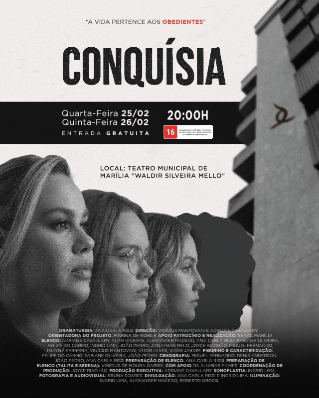 Evento teatro-conquisia--turma-tecnico-de-teatro-do-senac